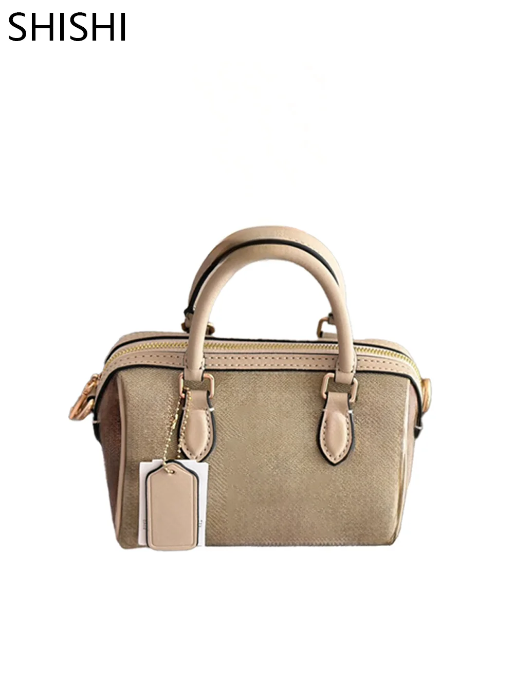 SHISHI Stylish Boston Handbag for Women OEM Design Luxury Crossbody Shoulder Bag with Durable Leather and Elegant Finish