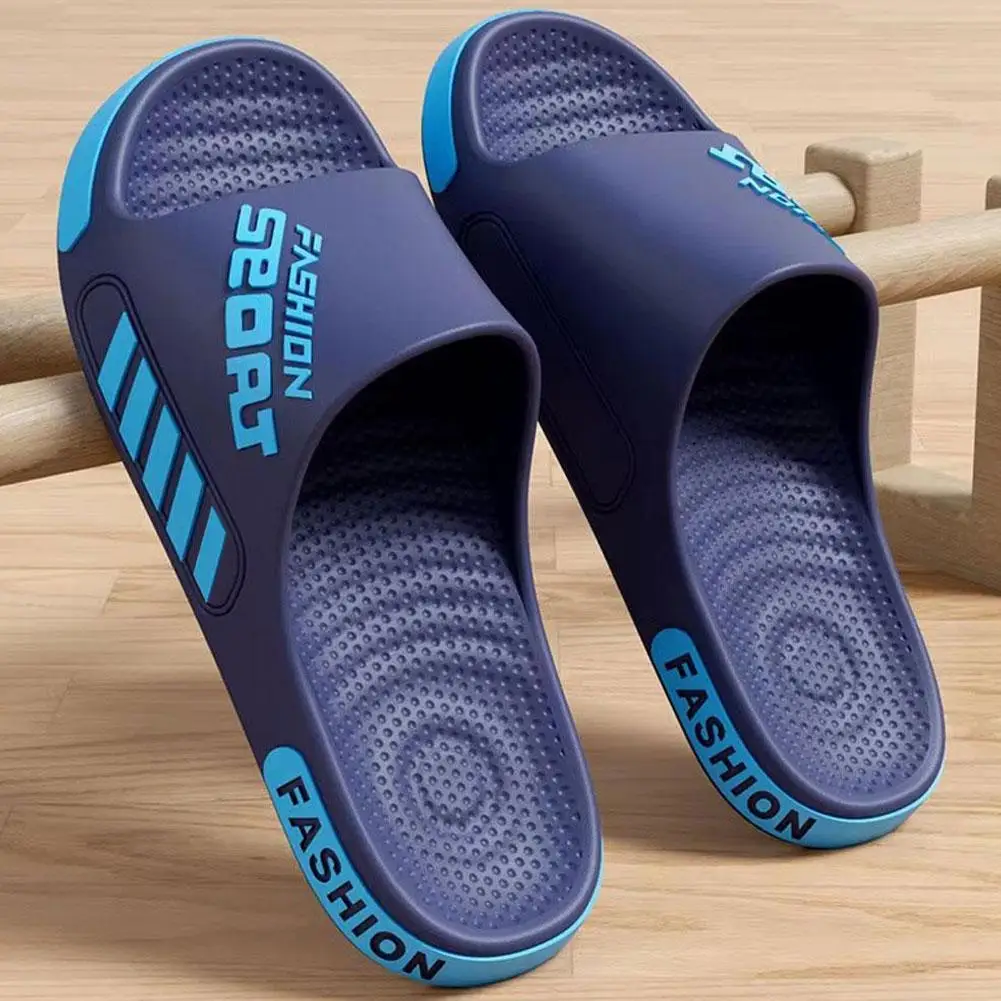 Herren Sport-Slipper EVA Leichtgewicht Rutschfeste Strand-Dusch-Slipper Unisex Casual Offene Zehensandalen für Badezimmer und Outdoor – Detail 4