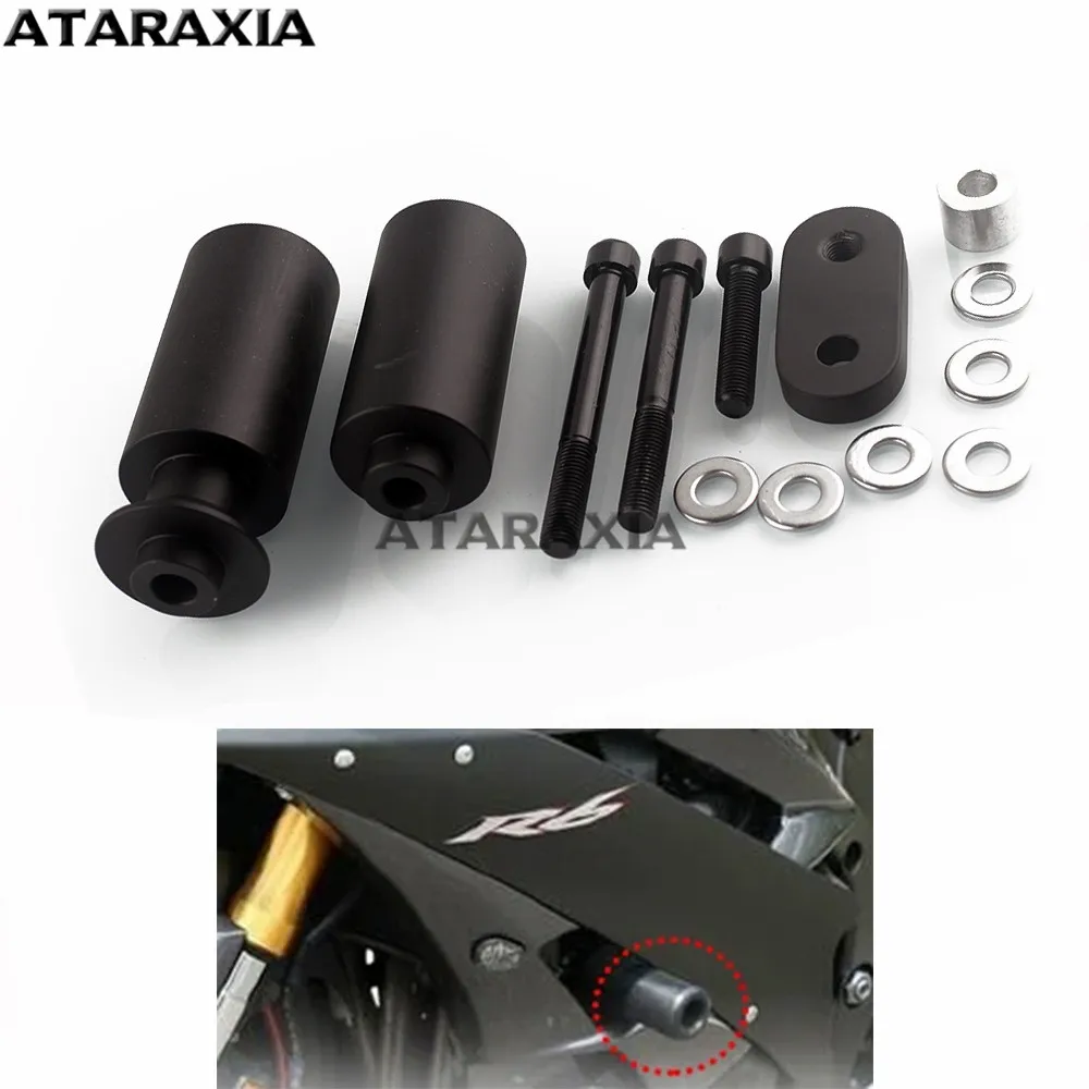 YZF-R6 Motorcycle No Cut Frame Sliders Crash Falling Protection Protector Accessories Fit for Yamaha YZFR6 YZF R6 2006-2007