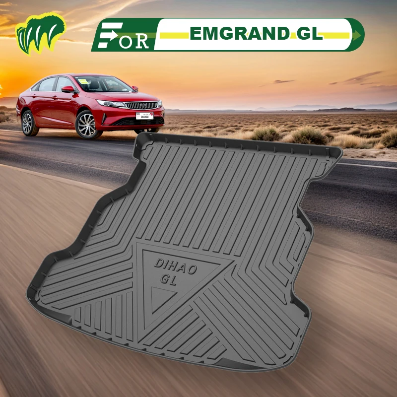 

For GEELY EMGRAND GL EV PRO 18 19 2017-2022 Custom Fit Car Trunk Mat All Season Cargo Mat 3D Shaped Laser Measured Trunk Liners