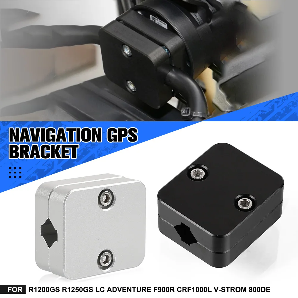 

For BMW R1200GS R1250GS LC Adventure F900R CRF1000L V-STROM 800DE Navigation Handle Bar Extension Bracke Sat Holder R1250 GS