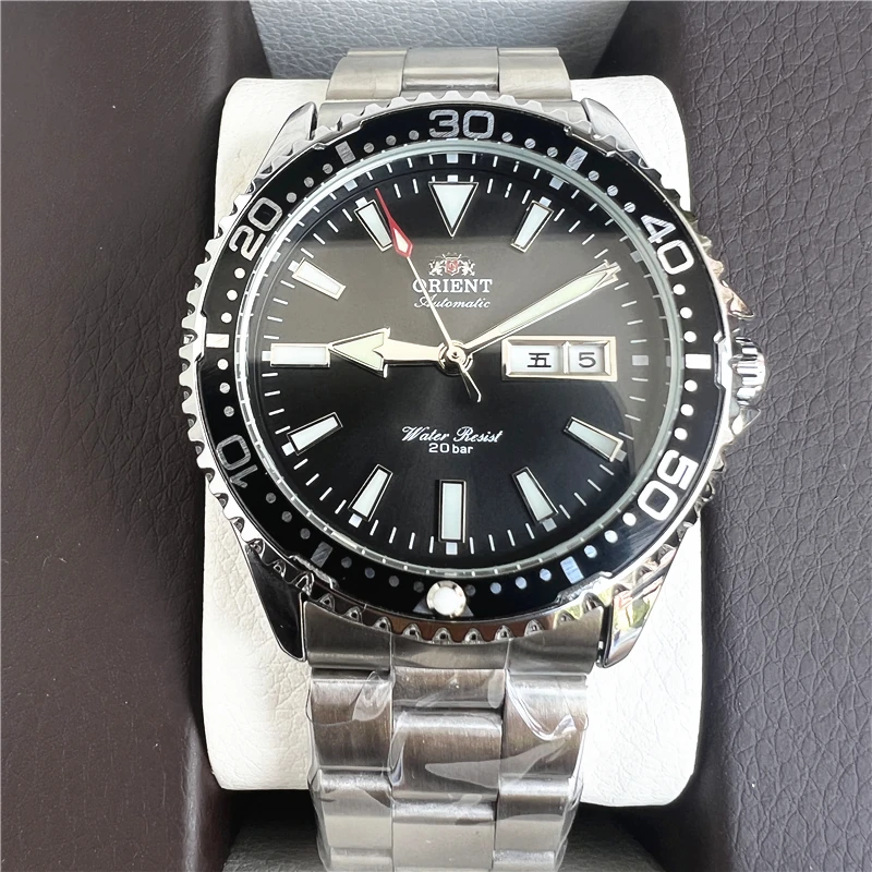 1:1 Orient Watch Man تجديد الساعات الميكانيكية الأوتوماتيكية اليابانية مقاوم للماء ساعة رياضية مضيئة الفولاذ المقاوم للصدأ ساعة رجالية