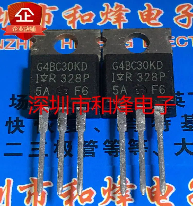 10PCS/LOT G4BC30KD IRG4BC30KD TO-220 600V 16A Hoja de datos - Componente electrónico para uso profesional