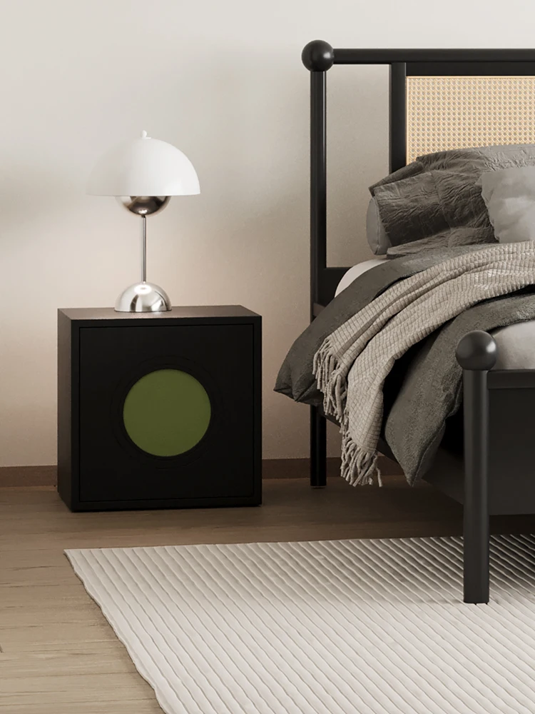 Retro modular combined cabinet floor cabinet bedside table image 5