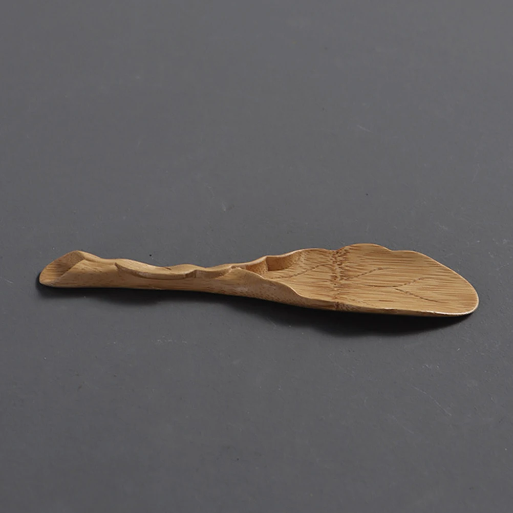 

Bamboo Tea Scoop Creative Lightweight Spoon Multipurpose Easy Clean Home Office Tea House Shop Restaurant Practical Service Tool