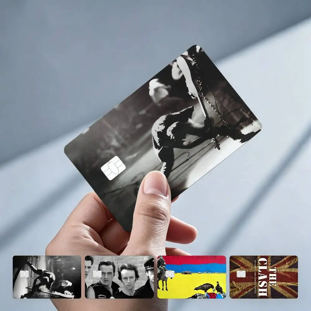 The Clash Band Rock London Calling 4PCS!Trendy & Cool Business-Style Bank Card Sticker — Suitable for Debit Card Decoration