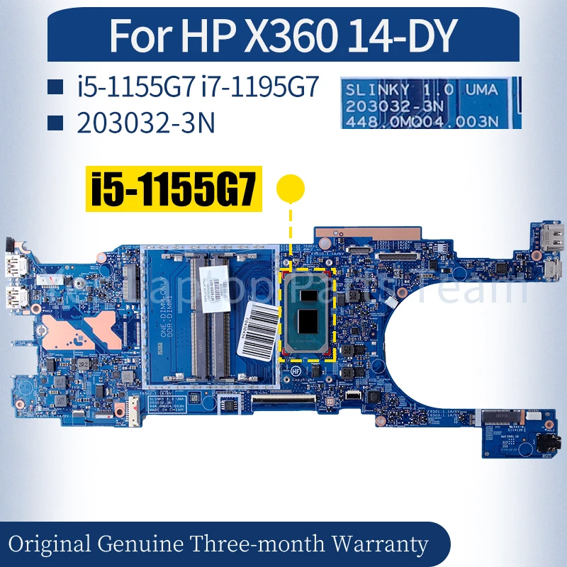 203032 -3N для HP PAVILION X360 14-DY, материнская плата для ноутбука M74959-601 M74958-601 i5-1155G7 i7-1195G7, материнская плата для ноутбука, 100% тестирование