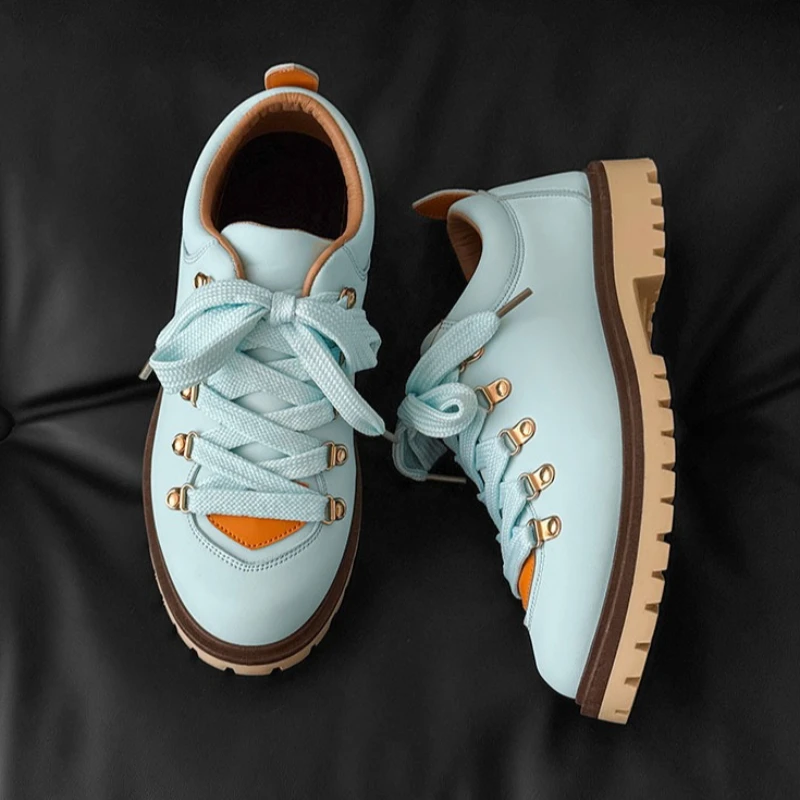 

Мужские нишевые модные высококачественные модные повседневные прогулочные туфли на плоской подошве с неглубоким горлышком и шнуровкой