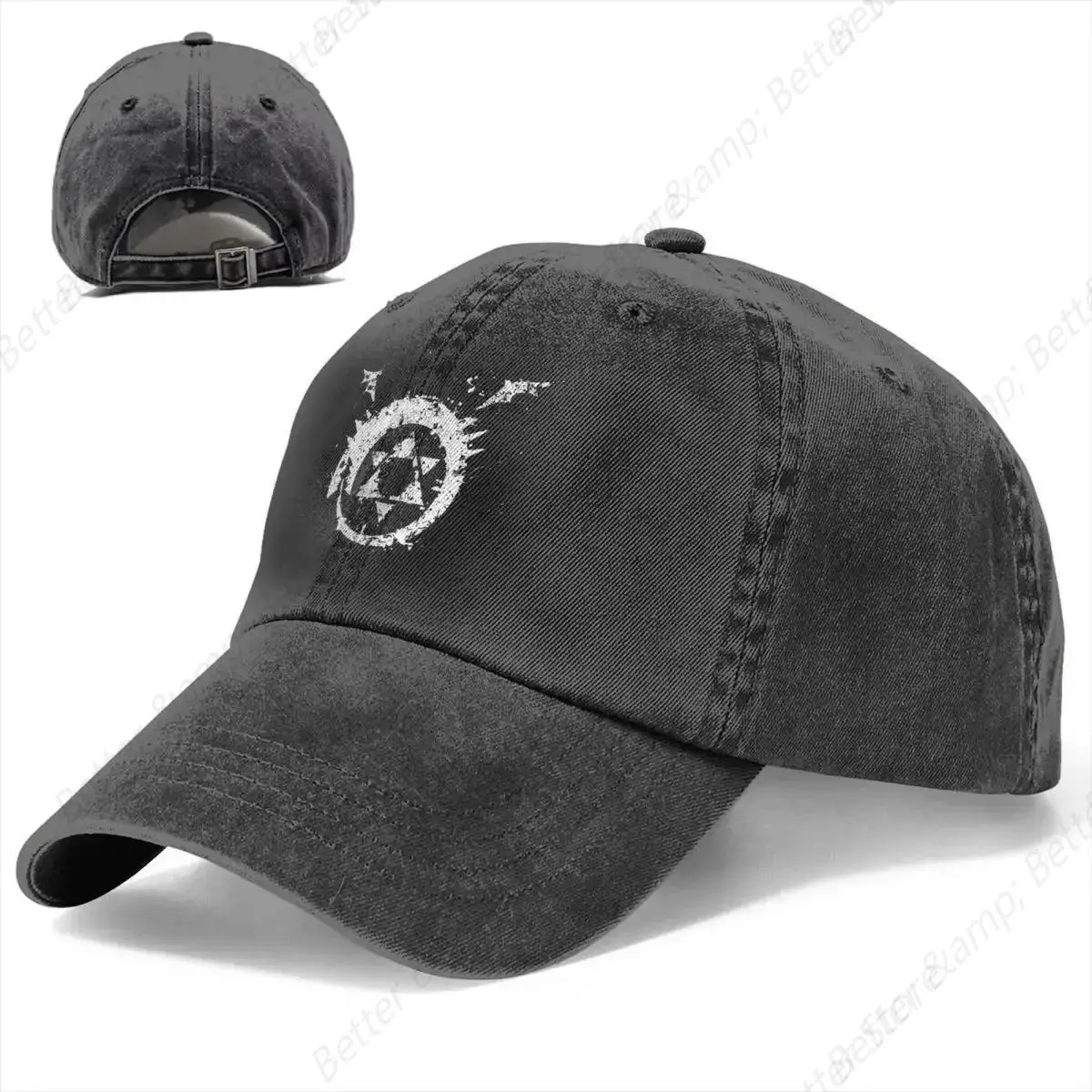 Fullmetal Alchemist Multicolor Hat Peaked Men Women's Cowboy Cap Homunculus Ouroboros Baseball Caps Visor Protect Hats