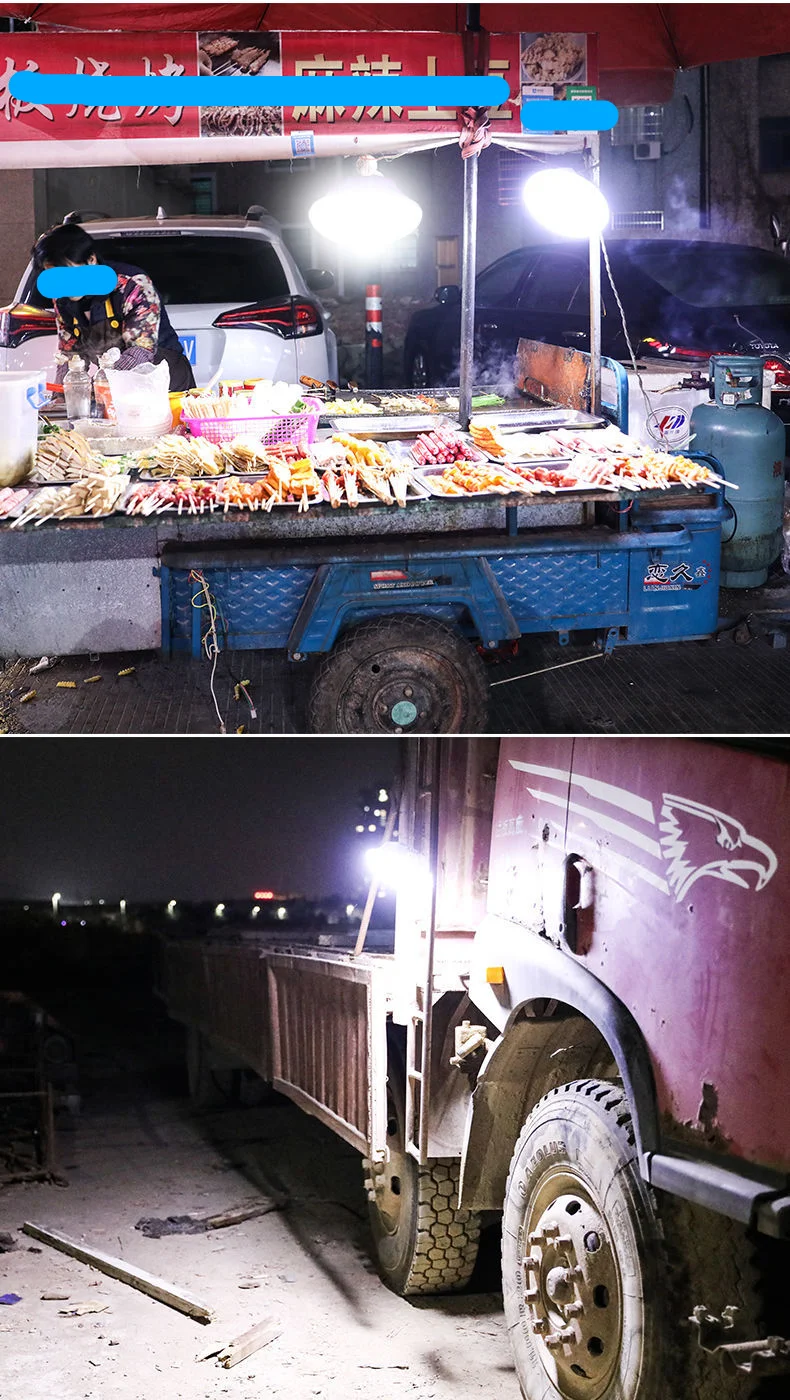 Portable Rechargeable LED Lantern Magnet Emergency Light 6500MAH Camping Equipment Hanging Tent Bulb Powerful Outdoor Work Lamp