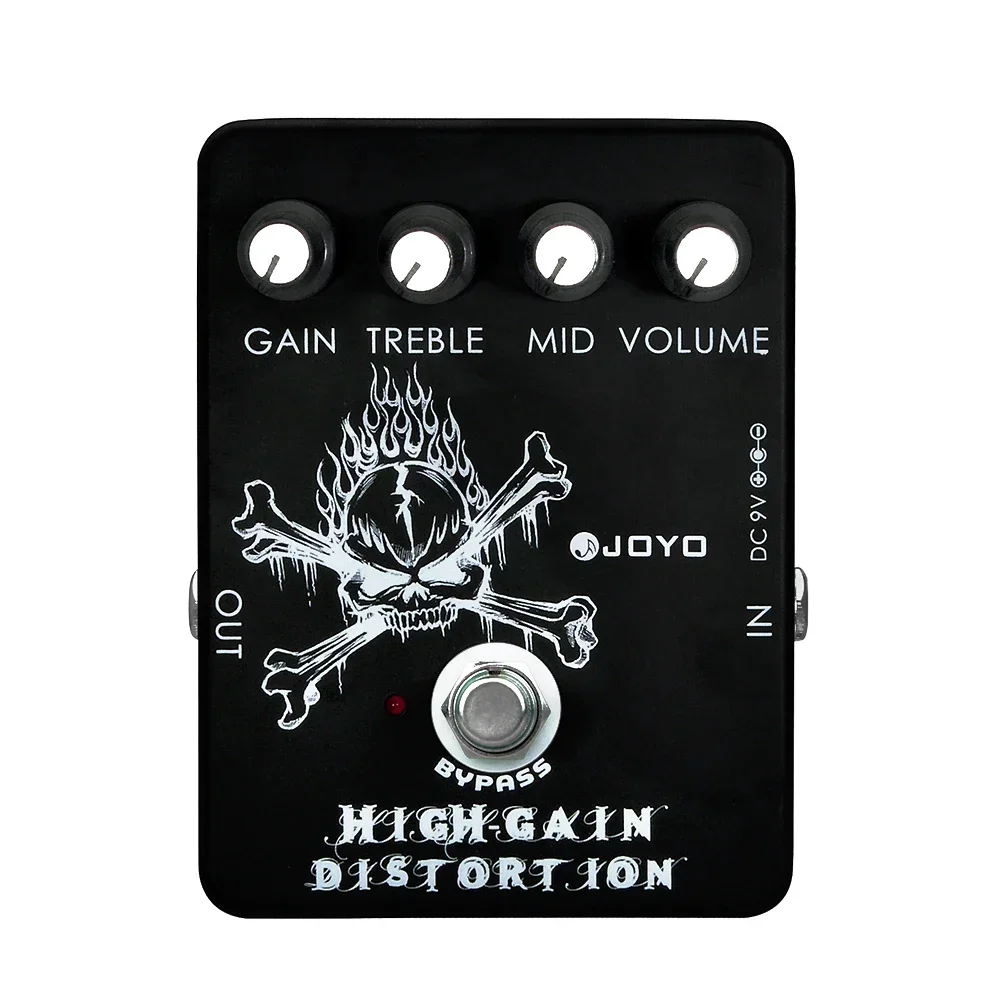 JF-04 High Gain Distortion Guitar Effect Pedal from AC/DC Crunch to Heavy Metal Effect Guitar Pedal with Dual Band EQ