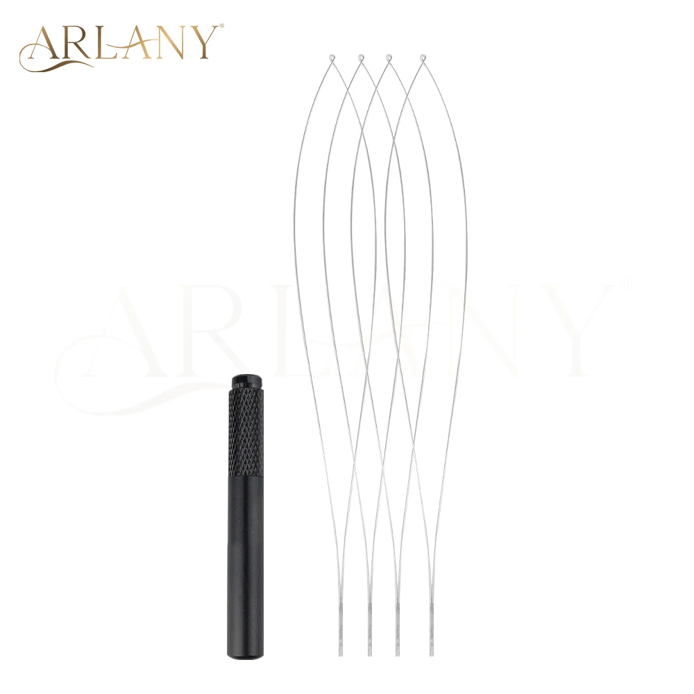 ARLANY Hair Extension Pulling Loop Threader Removable Hair Extension Hook Loop Tools for Micro Nano Ring Beads Hair Extensions