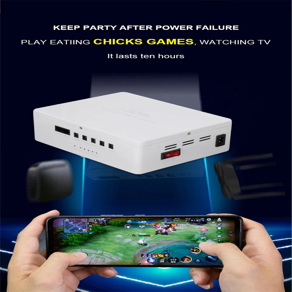 DC UPS uninterruptible power supply Router/Modem/switch/access contro camera and other equipment dedicated