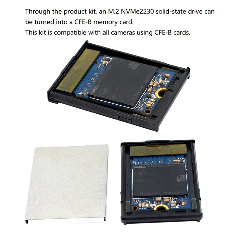 

AK51-NGFF M2 Mkey Nvme 2230 SSD To Cfexpress Type-B Adapter CF-Express Type-B To 2230 Nvme M.2 SSD Adapter