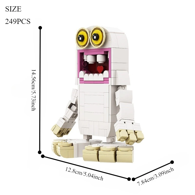 

Набор из 249 деталей: Пушистый Монстр-Певец, конструктор-фигурка, коллекционная модель для взрослых и подростков, развивающий подарок на праздник