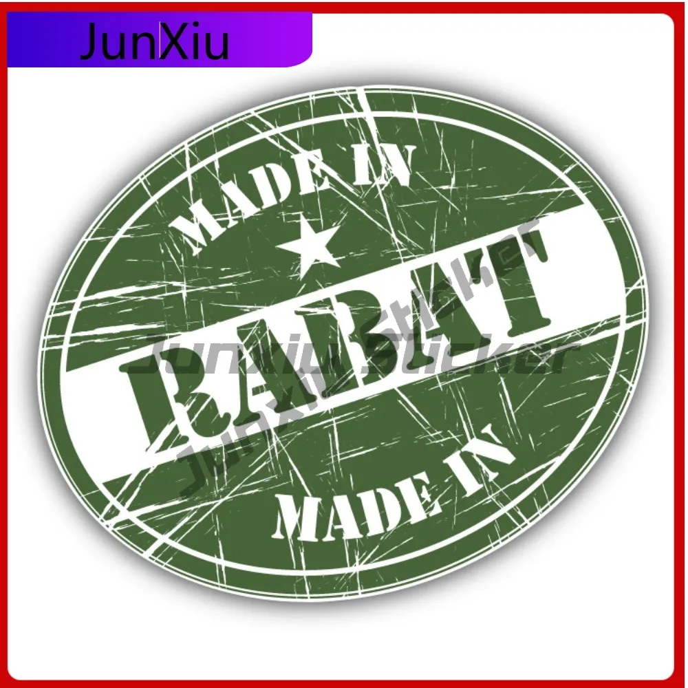 

Made In Rabat Creative Sticker Travel Stamp Car Decal Bumper Stickers Cool Style Motorcycle Use For Ca Vehicle Exterior Decor