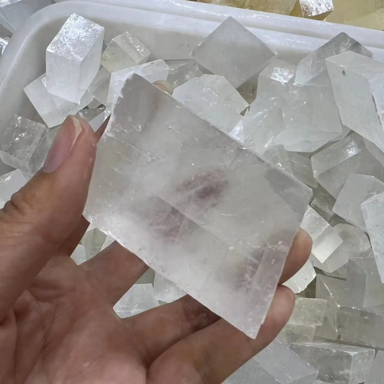 Natural White Calcite Energy Crystals  Healing Stone  Mineral Stone Teaching Home Decorative