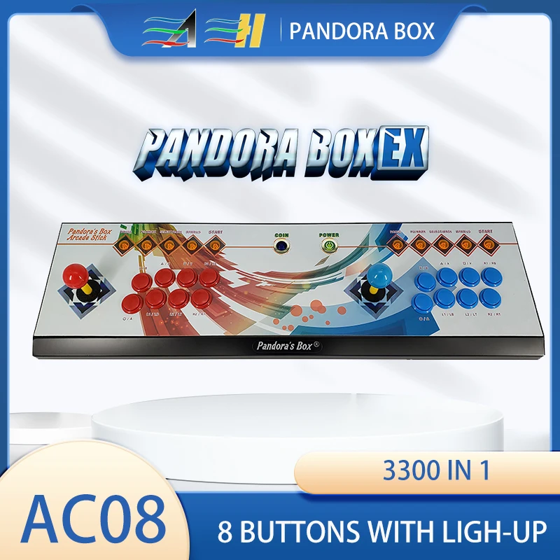 

Pandora Box EX 3300 in 1 console Multi-thread Cortex A55 2.0GHz DDR4 8GB 1080P support DC FBA MAME MD 3d