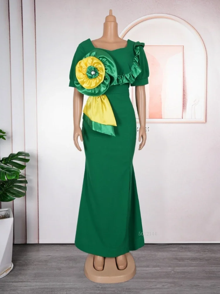 

plus Size African Dashiki Bodycon Long Dress with Slit Elegant Muslim Wedding Evening Gown for Women Turkish Party 2026 New