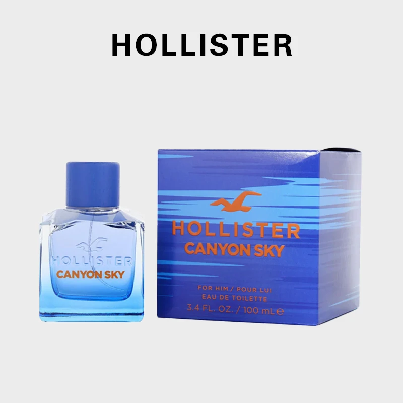 

Hollister Canyon Sky men Eau De Toilette Spray 100ml Woody citrus fragrance Original long-lasting scent