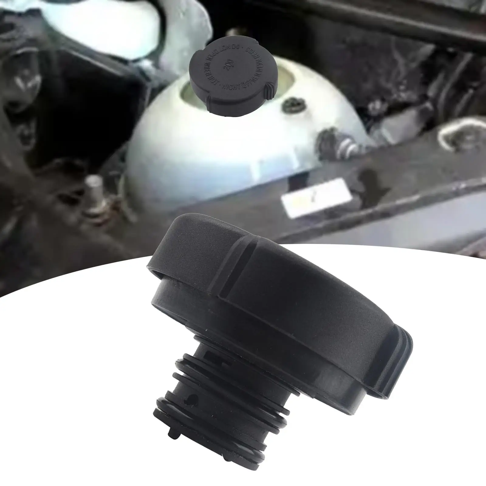 

Coolant Reservoir Overflow Expansion Tank Cap Durable Plastic Radiator Cap for E23 E32 E38 E65 E66 Compatible Vehicles