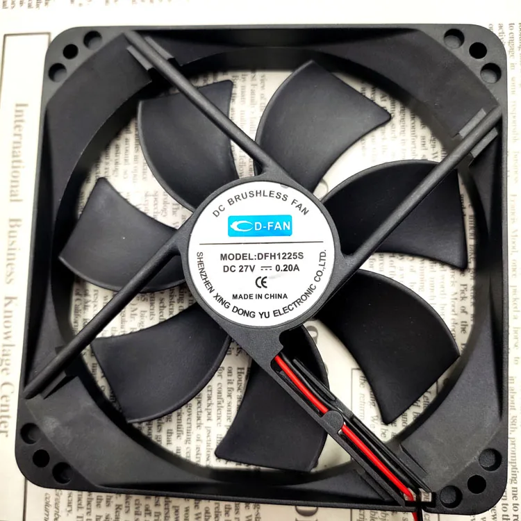 

ORIGINAL D-FAN DFH1225S 12025 27V 0.20A 12CM/ CM 2WIRES COOLING FAN