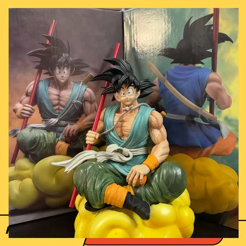 

Dragon Ball Z Аниме Фигурка Сон Гоку с Зелеными Брюками Облако Фигурки Съемная Статуя Gk Коллекция Модель Куклы Детские Игрушки