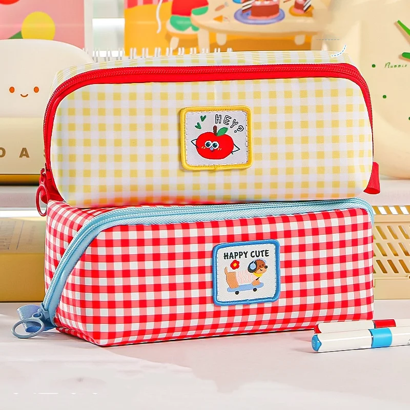 Grote capaciteit Dopamine Etui Briefpapier Schoolbenodigdheden Pennenbakje Etui Bureau Opbergtas Studenten Pen Zakken Cadeau