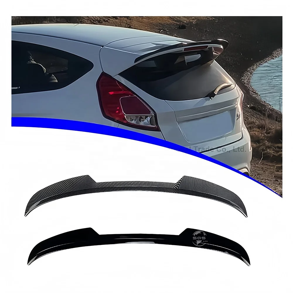 

High-Quality Rear Trunk Roof Spoiler Body Kit For Ford Fiesta St-line MK6 MK6.5 2008-2017 Wing Accessories