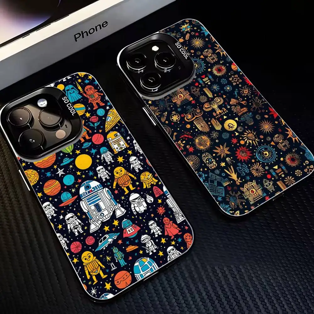 

Art Design Pattern Phone Case For iPhone 16,15,14,13,12,11,Mini,Pro,MAX Black Matte Shockproof Cover
