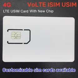 OYEITIMES Blank ISIM Card 4G VoLTE WCDMA GSM Blank Mini Nano Micro Writable Programable SIM Card for Operator Milenage Algorithm