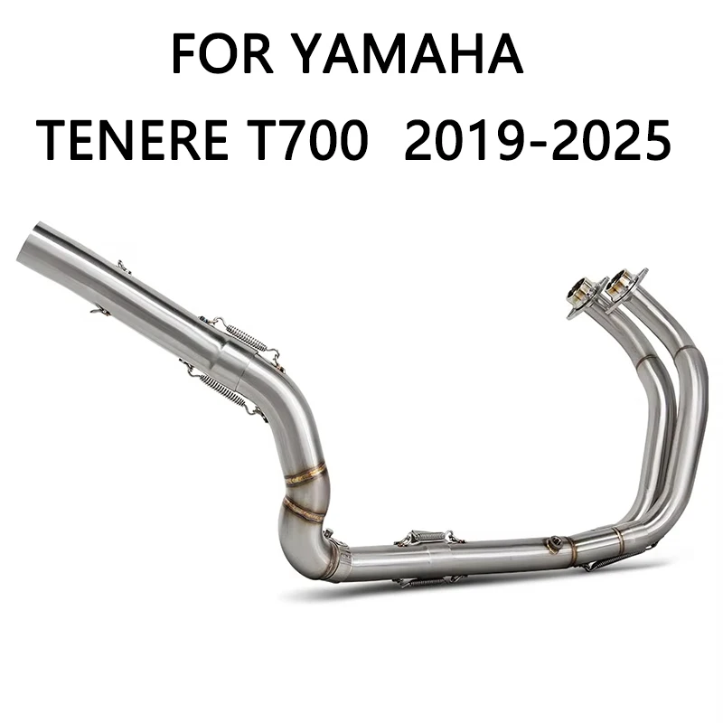 Motorcycle Exhaust 51MM escape de moto Position Escape Manifold Front Link Pipe For Yamaha TENERE  T700 2019-2025 XTZ 690 700