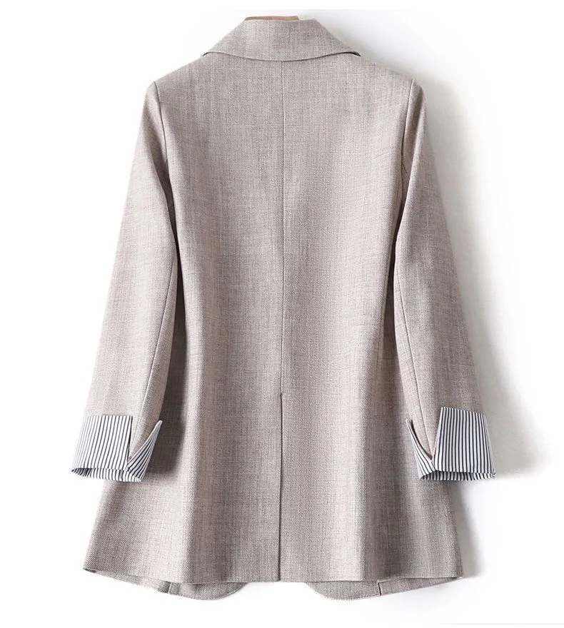 Dames Lange Mouw Lente Casual Blazer 2026 Nieuwe Mode Business Plaid Suits Vrouwen Werk Kantoor Blazer Vrouwen Jassen Vrouw Jas