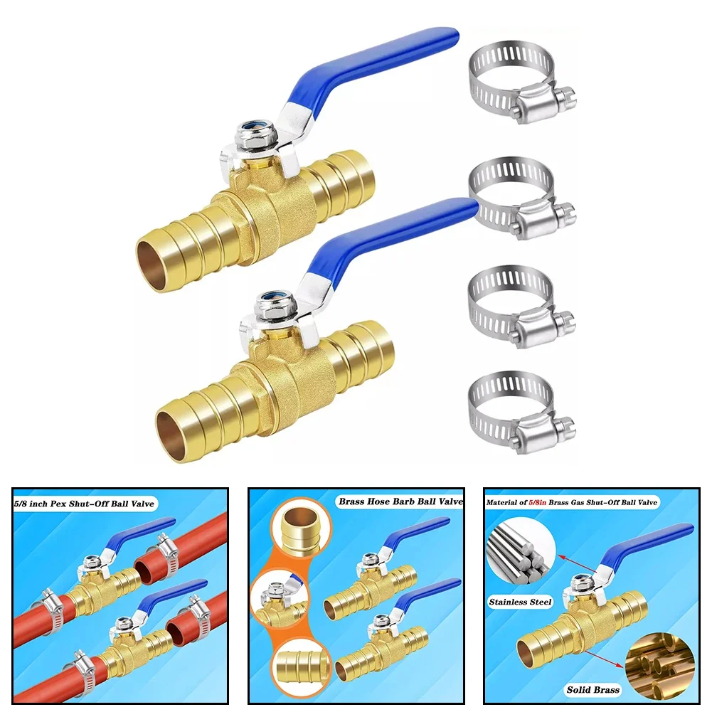 

Reliable Operation For Easy Installation 5/8" Fuel Shut Off Valve Air Hose Barb Valve Rated At 150 PSI For Steam