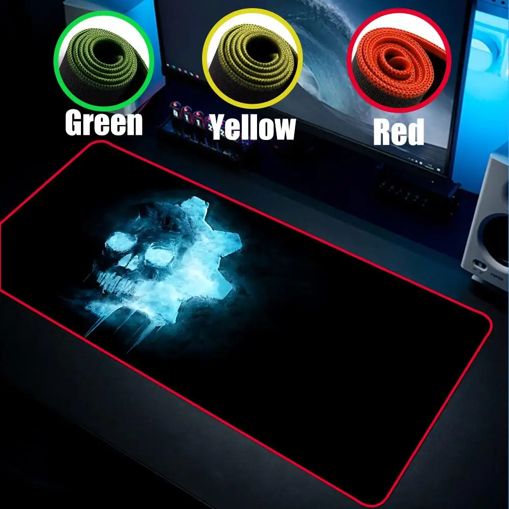 Cool G-Gears Of War Mouse Pad 90x40cm Colorful Lock Edge Pure Natural Rubber Desktop Anti slip Large Mouse Pad