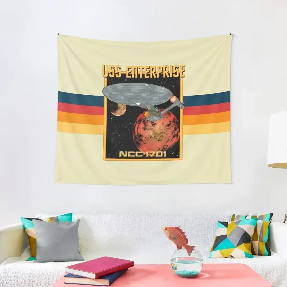 

USS Enterprise NCC-1701 Tapestry Room Decoration Aesthetic Bedroom Deco Korean Room Decor Home And Comfort Decor Tapestry