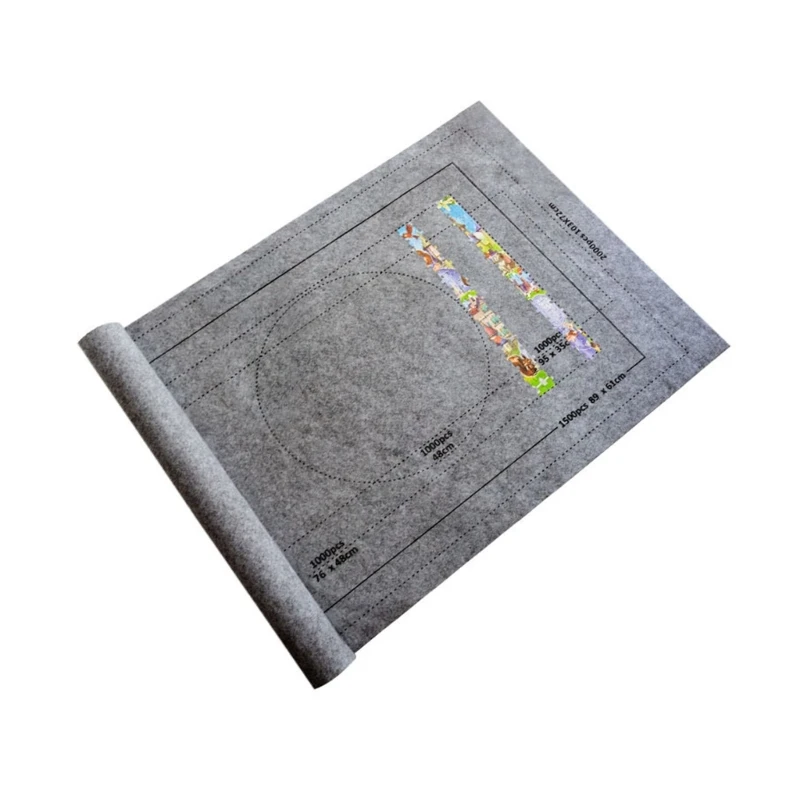 Practical Travel Friendly Puzzle Mat That Rolls up and Stores Unfinished Puzzles Travel with Your Puzzle Stay Organized