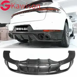 Newest Carbon Fiber Frp Rear Bumper Diffuser Lip for Porsche Macan Car Body Kit 2014-2020