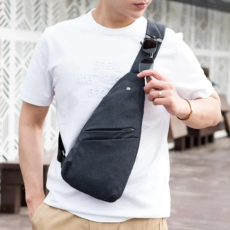 Bolso de hombro antirrobo para hombre, bolsa de viaje impermeable de gran capacidad, Mini bandolera delgada para exteriores, nuevo