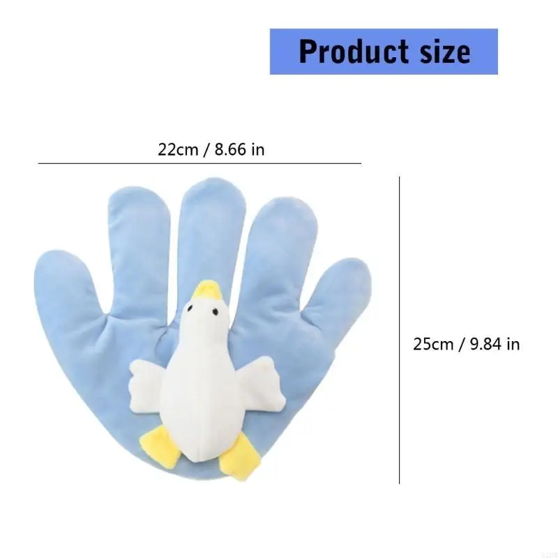 

N1HB Baby Soothing Hand Pillow Infant Comfort Hand Shaped Cushions Soft Polyester Fiber Baby Sleep Aid Pillow for Newborns