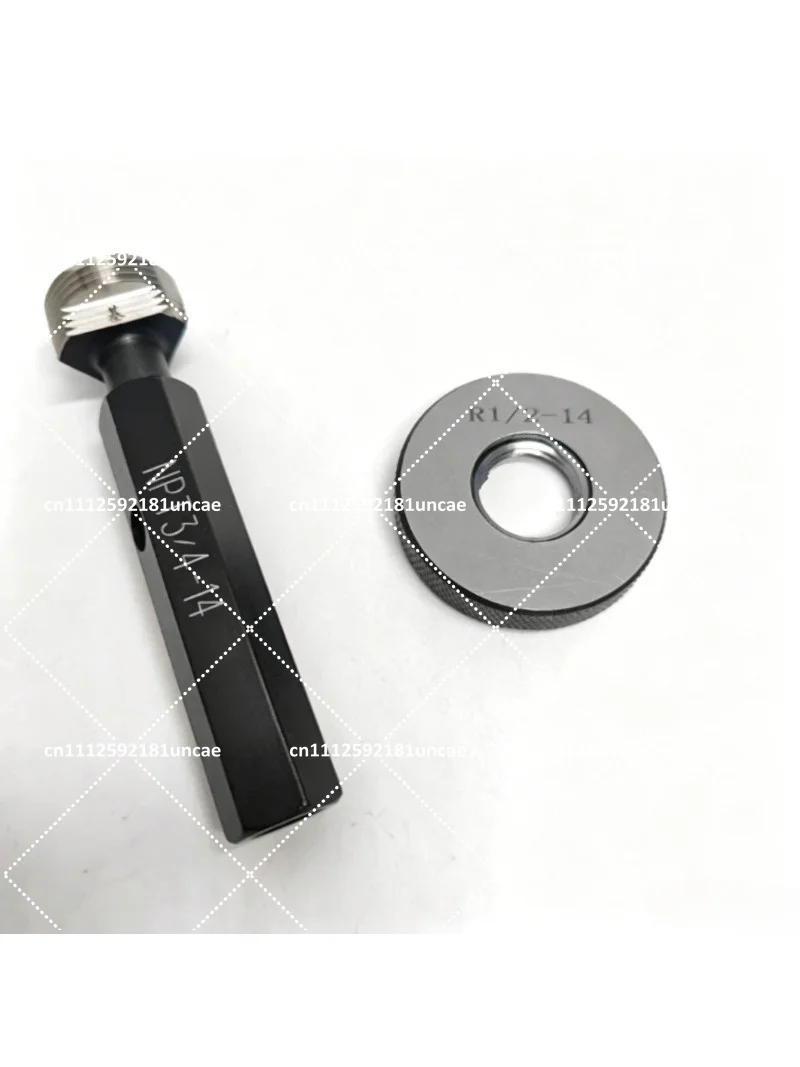 Taper Pipe Thread Ring Plug Gauge, Thread Gauge for Precision Inspection, GO NOGO, 1/8 1/4 3/8 1/2 3/4 1 Inch