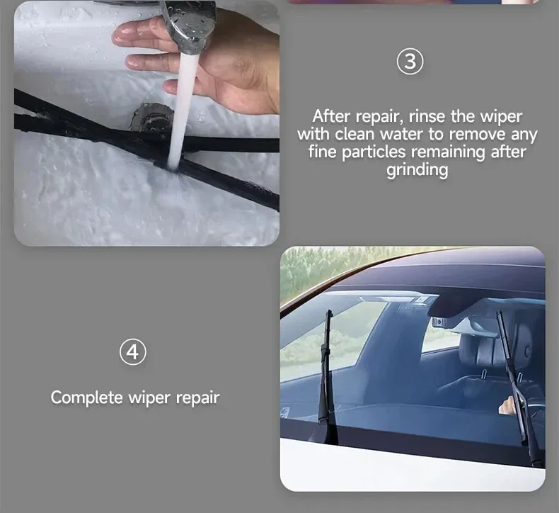 Auto-Scheibenwischer-Reparatur, universell, tragbar, für PKW und LKW, Reparatur von Scheibenwischerblättern ohne Knochen, Gummileisten-Reparatur, Reparatur von Scheibenwischerblättern für die Windschutzscheibe – Detail 14