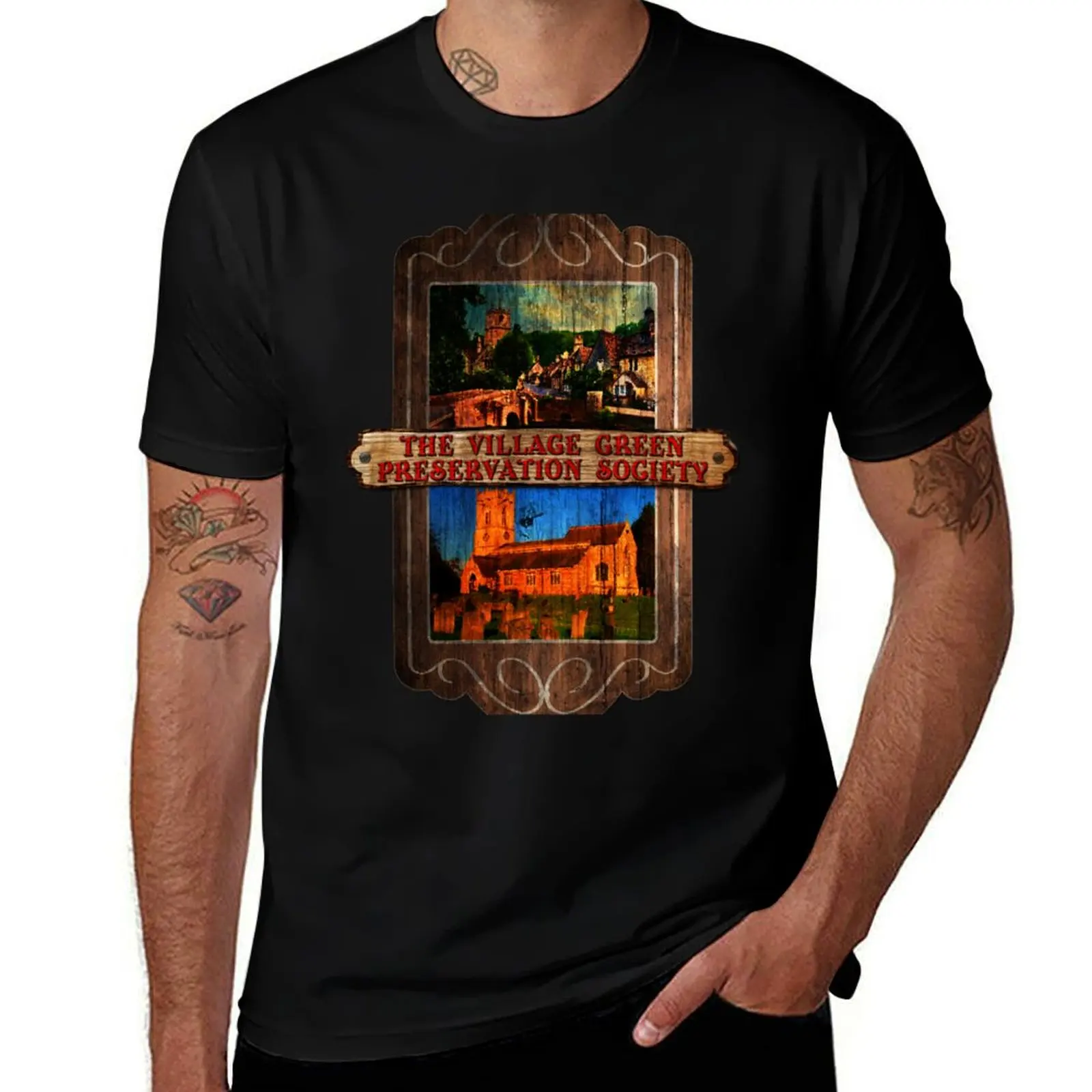 The Kinks - Village Green Preservation Society T-Shirt Festival Casual Short Sleeve T-Shirt