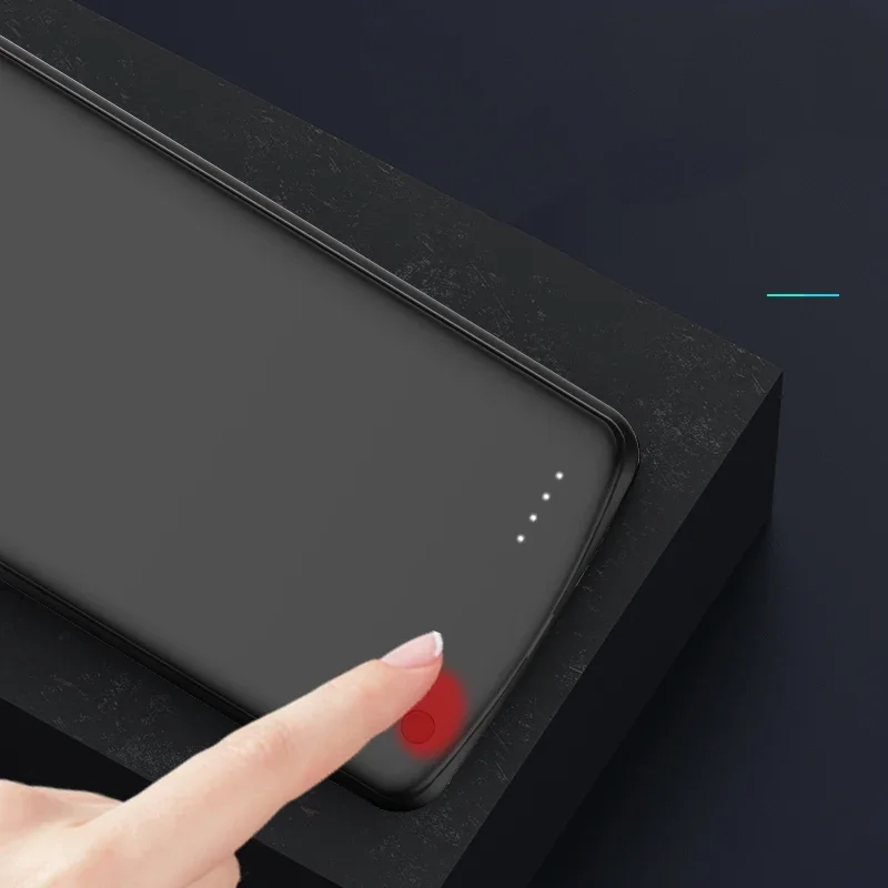 Silm Silicone Shockproof battery charger case For OPPO Reno 4 Pro Extenal Power Bank For OPPO Reno 3 Pro PowerBank Back Cover