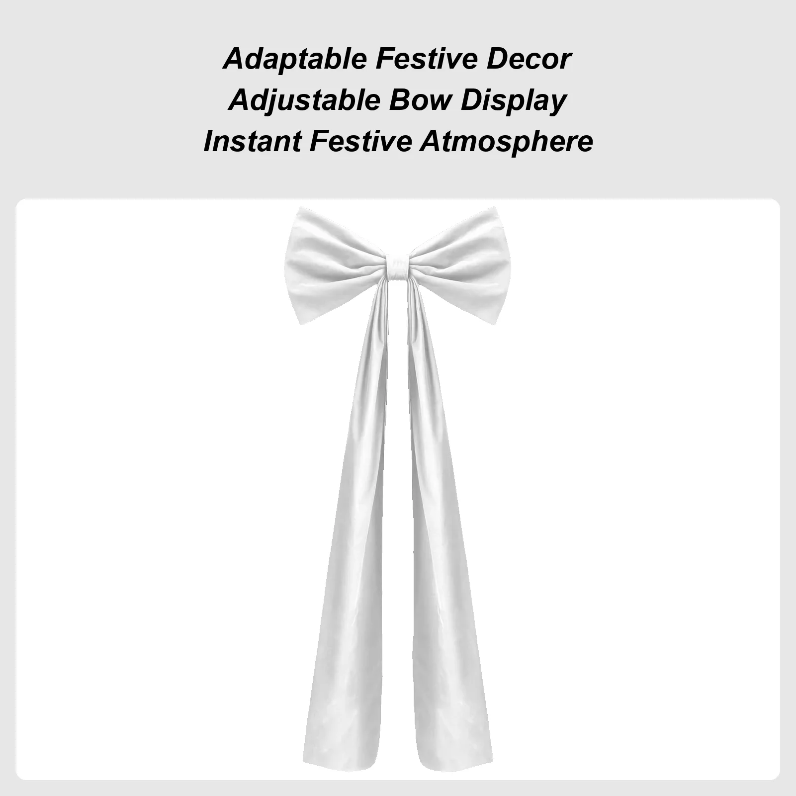 

Банты для рождественской елки, большой домашний декор, рождественский бант, елочный топпер, украшения для внутреннего и наружного каминного камина, передняя дверь