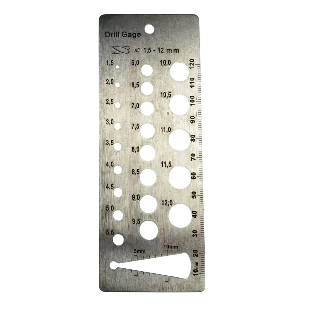 

A Must Have Tool Made from Resilient Stainless Steel Perfectly Designed for Fast Measurements of Various Drills