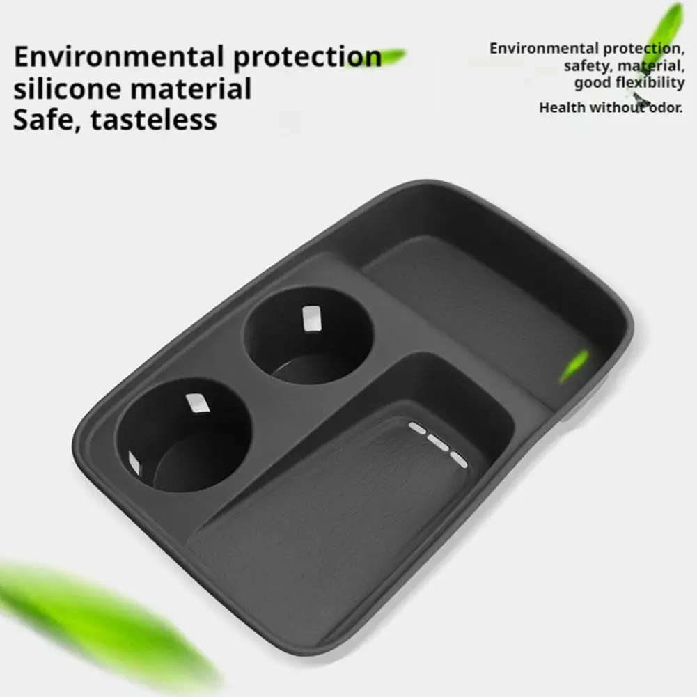 

For Haval Jolion MAX 2025 Second Generation Armrest box storage silicone filling wireless accessories cup water pad interio X1P4