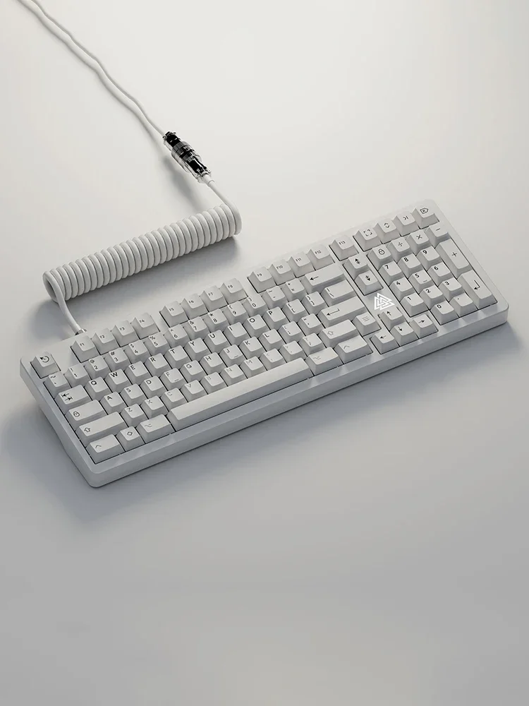 Material PBT de keycap branco puro, processo de duas cores, altura original