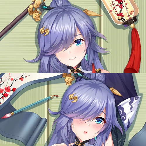 Honkai Game Impact 3 Fu Hua Dakimakura Hugging Body Pillow Case Japanese Otaku BL Pillowcase Cushion Cover Decor Xmas Gift YMGF