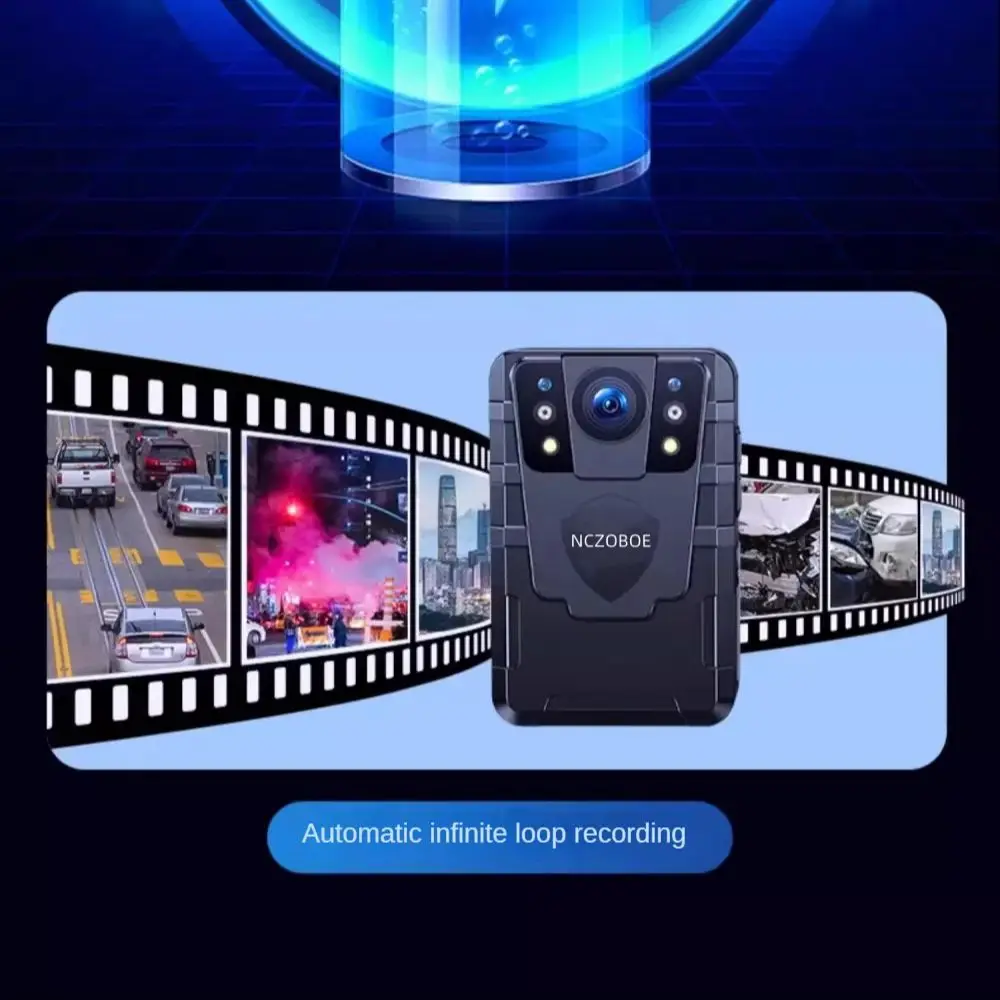 

NCZOBOE Body Camera 1600P Police Camera 3000mAh Battery13H Recording Night Vision Mini Camcorder Law Enforcement